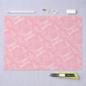 Pink Birthday Tissue Paper Seidenpapier (Handwerk)