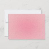 Pink Birthday und Cake Foto Danke, Card Einladung (Rückseite)