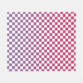 Pink bis Lila glänzend Prüfmuster Fleecedecke (Vorderseite (Horizontal))