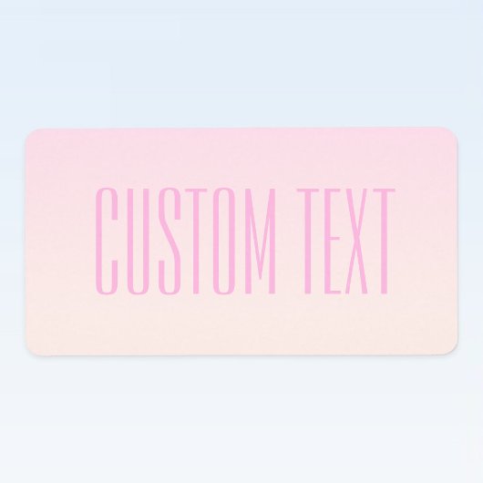 Pink bis Peach Sunset Ombre mit anpassbarem Text Adressaufkleber