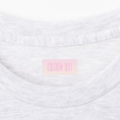 Pink bis Peach Sunset Ombre mit anpassbarem Text Etiketten (Befestigt)
