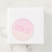 Pink bis Peach Sunset Ombre mit anpassbarem Text Geschenkanhänger (Beispiel)