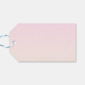 Pink bis Peach Sunset Ombre mit anpassbarem Text Geschenkanhänger (Rückseite Horizontal)