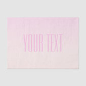 Pink bis Peach Sunset Ombre mit anpassbarem Text Seidenpapier (Vorderseite)