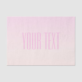 Pink bis Peach Sunset Ombre mit anpassbarem Text Seidenpapier