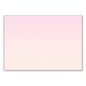 Pink bis Peach Sunset Ombre mit anpassbarem Text Tischnummer (Rückseite)