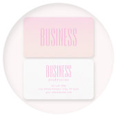 Pink bis Peach Sunset Ombre mit anpassbarem Text Visitenkarte