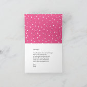 Pink bist du meine Bridesmaid Personalisiert Einladung (Innenseite)