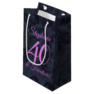 Pink Black 40 und fabelhafte Geburtstagsparty Kleine Geschenktüte