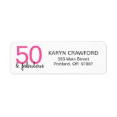 Pink Black 50 und fabelhafte Geburtstag (Vorne)