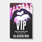 Pink Black All Access Event VIP Ausweis (Rückseite)