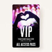 Pink Black All Access Event VIP Ausweis (Vorderseite)