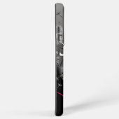 Pink, Black and White Dandelion Samsung Galaxy Hülle (Rechte Seite)