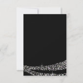 Pink Black Baby Girl Princess Baby Dusche UAWG RSVP Karte (Rückseite)