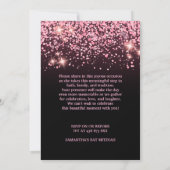 Pink & Black Bat Mitzwa Einladung (Rückseite)