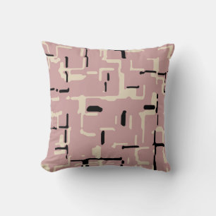Pink Black Beige Moderne Kissen