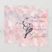 Pink Black Birds Brautparty (Vorne/Hinten)