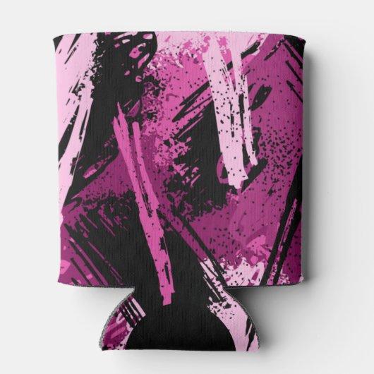 Pink Black Camouflage Dosenkühler (Rückseite)