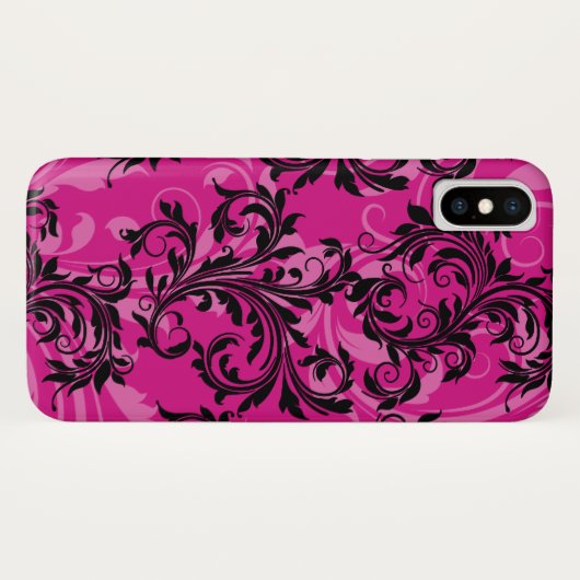 Pink, Black Case Mate Selten Es iPhone X Fall (Rückseite (Horizontal))
