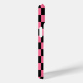 Pink Black Checkered Karo Pattern Case-Mate iPhone Hülle (Rückseite / Rechts)