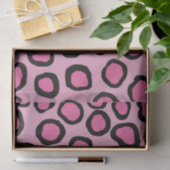 Pink Black Cheetah Animal Print Tissue Paper Seidenpapier (Geschenk)