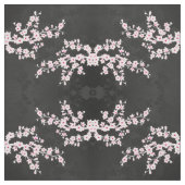 Pink Black Cherry Blossoms Muster Stoff (Muster)