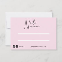 Pink Black Chic Drücken Sie auf der Nagelwandkarte