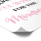 Pink Black Confetti Ratschlag für die Mama zu unte Poster (Ecke)