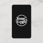 Pink Black Connect mit QR Code 3 Social Media Visitenkarte (Rückseite)