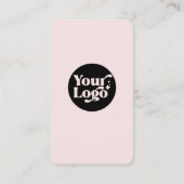 Pink Black Connect mit QR Code 5 Social Media Visitenkarte (Rückseite)