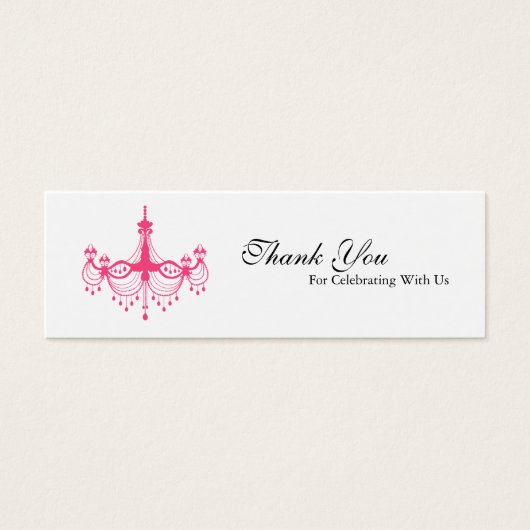 Pink & Black Cronier Gefallen Tag (Vorderseite)