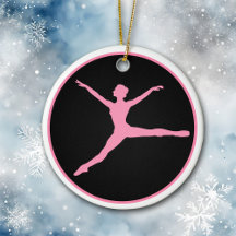Pink Black Dancer Personalisiert Weihnachten