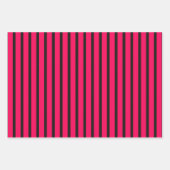 Pink Black Extravagant Geometric Wrapping Paper Se Geschenkpapier Set (Vorderseite 3)