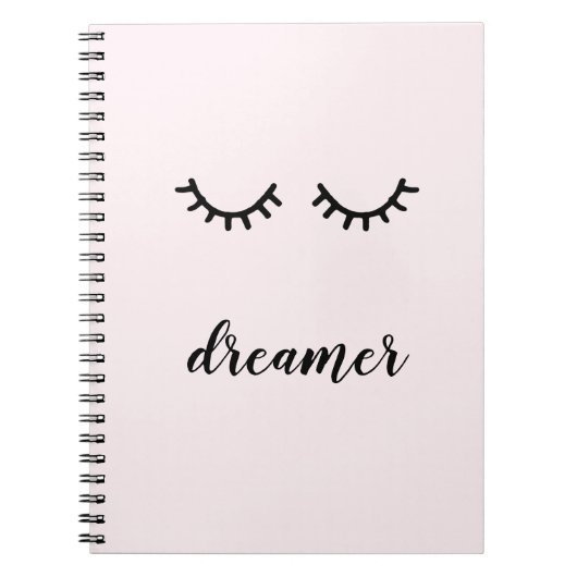 Pink Black Eyelashes Notizblock (Vorderseite)