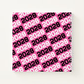 Pink & Black Foto Abschluss Gästebuch Notizblock (Rückseite)