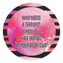 Pink Black Funny Book Club