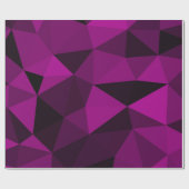 Pink black geometric mesh pattern geschenkpapier (Flach)