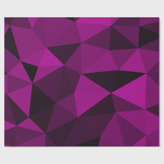 Pink black geometric mesh pattern geschenkpapier (Flach)