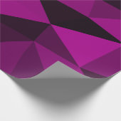 Pink black geometric mesh pattern geschenkpapier (Ecke)