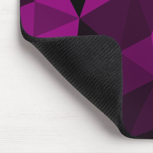 Pink black geometric mesh pattern mousepad (Ecke)