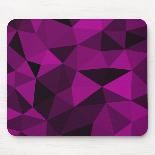 Pink black geometric mesh pattern mousepad (Vorne)
