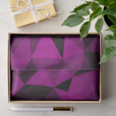 Pink black geometric mesh pattern seidenpapier (Geschenk)