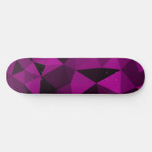 Pink black geometric mesh pattern skateboard (Horizontal)