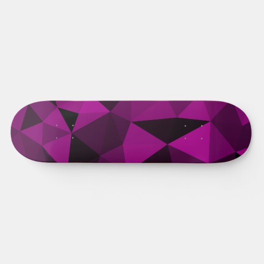 Pink black geometric mesh pattern skateboard (Horizontal)