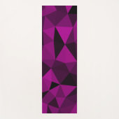Pink black geometric mesh pattern yogamatte (Vorderseite)