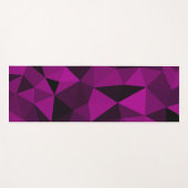 Pink black geometric mesh pattern yogamatte (Vorderseite (Horizontal))