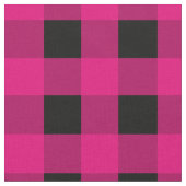 Pink Black Gingham Stoff (Nahaufnahme)
