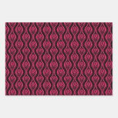 Pink & Black Glam: Bold, Chic, Sparkling Art Geschenkpapier Set (Vorderseite 3)