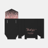 Pink Black Glitzer Geschenkschachtel (Ungefaltet)