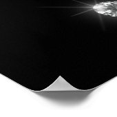 Pink & Black Glitzer Sweet 16 Willkommenszeichen Poster (Ecke)